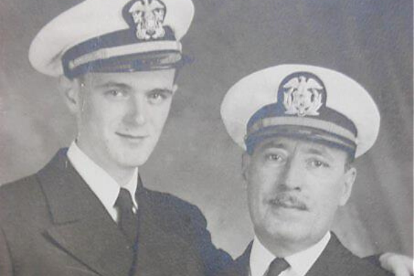 Adrian H. Jennings Jr & Sr. together during WWII