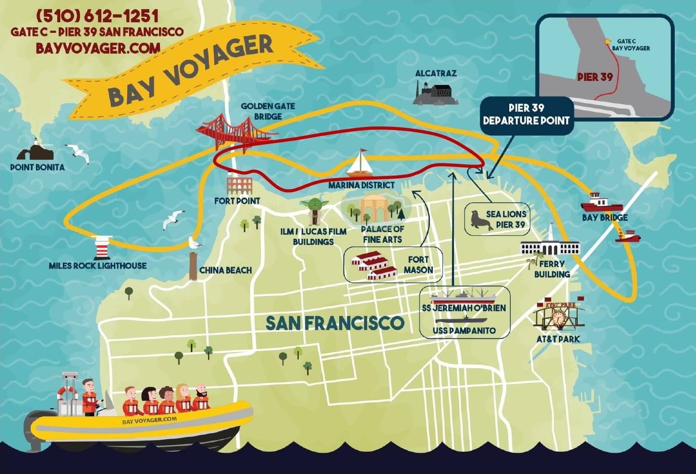 Boating In Bay Area Map